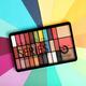 Matt Look Makeup Series Eyeshadow & Highlighter Makeup Palette Highly Pigmented Long Lasting Waterproof Blendable Smooth Colors Matte-1 49 gm - Face Palettes
