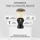 Hajamat Luxurious Black with Imitation Badger Hair Shaving Brush 1's - Shaving Brushes