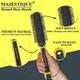 Majestique Round Hair Brush for Blow Drying - Wet or Dry Hair, No More Tangle - Color May Vary 1's - Hair Brushes