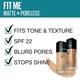 Maybelline New York Fit Me Matte+Poreless Liquid Foundation Tube, 115 Ivory 18 gm - Foundation
