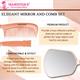Majestique Elegant Mirror and Comb, Heat Resistant Detangling Comb, Hand Mirror - 2Pcs/Multicolor 1's - Hair Combs