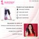 Majestique Prime Black Hair Brush 8 Row Flat Series, Bio-Friendly Detangling Brush 1's - Hair Brushes