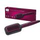 Philips Bhh730 00 Dark Wine Color Naturally Heated, Silk Protect Technology, Hair Straightener Brush 620 gm - Straighteners