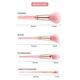 Allure Pink Diamond crystal makeup brush set of 10 with Pouch 1's - Face Brush