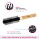 Vega Round Brush (E1 - RB) 81 gm - Hair Brushes