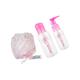 Vega Travel Kit Refillable Storage Plastic Container Bottle and Bath Sponge, 3 Pieces (VCP-12) 1's - Loofahs & Sponges