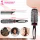 Majestique Two Blow Dry Hair Roller Brushes and Tail Comb, Blowout Hair Styling 3's - Hair Brushes