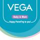 Vega Baby & Mom Bottle, Nipple Rotating Brush & BPA Free 1's - Breast Feeding Tools
