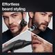Braun Beard Trimmer 5, BT5360, Beard Trimmer for Men from Gillette, Hair Clipper, Lifetime Sharp Blades, 39 Length Settings Space Grey 450 gm - Trimmers