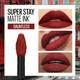 Maybelline New York Super Stay Matte Ink Liquid Lipstick x Rogue Reds, 295 Dauntless 5 ml - Lipsticks