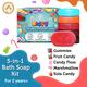 Mom & World Kidsy Natural Baby Bathing Soap - Tear Free (Pack of 5 x 75 gm) - Baby Soap