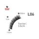 Bronson Professional Eyelash Set 3D False Long And Natural Eye Makeup No. L06 10's - Eyelashes