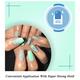 Handmade Press On Gel Nails - Holographic Sea Green 50 gm - Nail Polish