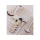 Allure Beige Pro makeup brush (set of 16) with suede Pouch 1's - Face Brush