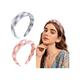 Majestique Padded and Wide Headbands, Puffy Sponge, Check Printed Vintage Hair Accessories 2's - Hair Clips/Bands