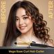 Vega Ease Curl Hair Curler 25 mm With Ceramic Coated Barrel (VHCH-02) Black 1's - Multi-Stylers