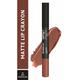 Half N Half Matte Lip Crayon, 24H Super Stay, 06 Hot Chocolate 3.5 gm - Lip Crayons