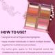 Half N Half Glow Brick Multi-Use Baked Highlighter with 5 Highlighting Shades, Peachy Cream 02 7.5 g - Highlighters & Illuminators