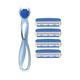 Summer By Zlade Splash III Triple-Blade Hair Removal Razor For Women - 1 Handle + 4 Cartridges 1s - Shaving & Hair Removal