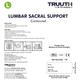 Truuth Contoured Lumbar Sacral Support (L) - Back/Abdomen Supports