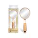 Majestique Golden Handle Mirror for Makeup, 8 Inch for Travel for Men and Women 1's - Multi-Stylers