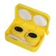 Modisch New fashion Thinking Eyes Contact Lens Case - Yellow 1's - Eyecare Lenses