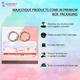 Majestique Printed Stretchable Braided Hair Tie Rubber Bands Ponytail Holder Scrunchies 12's - Hair Clips/Bands