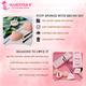 Majestique Makeup Sponge And Brush Set 5 - Sponges With Lip And Eyeshadow Brushes 1's - Sponges & Applicators