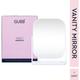 GUBB Vanity Mirror with Storage Tray for Accessories, Rotating Table Mirror - White 1's - Others