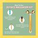 House of Beauty 3D Face Massager Tool For Double Chin, Sculpts Jawline & Cheeks,Shapes Nose (3Pcs) 1's - Massagers