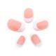 RENEE Stick On Nails - French Nails (FTN 01) 24pcs 1's - Nail Art