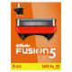Gillette Fusion Manual Blades - 6 Count for Styling Back Blade 6's - Razors & Cartridges