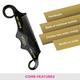 Vega Moustache Comb for Men, Pocket-Size Comb for Hair, Groom Your Beard (VC2HMBC-198) 2's - Hair Combs