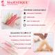 Majestique Mesh Bath Belt, Back Scrubber BA204, Gentle Massaging Body Loofah - Color May Vary 1's - Loofahs & Sponges