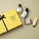 Brillare Saffron Swirl Gift Box - Saffron Body Wash, Saffron Body Scrub, Saffron Face Wash, Saffron Face Scrub 900gm 1's - Bath Kits & Sets