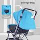 Kiddie Kingdom Stroller Stroller - Black & Blue 1's - Baby Safety