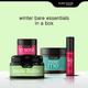 Bare Body Essentials Winter Essentials Combo - Lip Scrub 15g, Lip Serum 8ml, Body Butter 100g & Moist me 50g 1's - Lip Scrubs