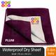 BeyBee Baby Care Waterproof Bed Protector Sheet - Plum (S) 2's - Baby Bedding