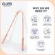 Gubb Copper Tongue Cleaner with Handle Made of Pure Copper Enriched with Anti-Bacterial Properties 1's - Floss & Tongue Cleaners