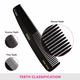 Vega Handcrafted Black Comb (HMBC - 116) 1's - Hair Combs