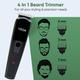 Vega Trimmer Men with Design and T Blade (VHTH-35) - Black 275 gm - Trimmers