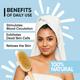 Vega Long Handle Wooden Bath Brush, Detachable For Men & Women, (Nba-1/3) - Loofahs & Sponges