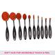 Vega Pro EZ Set Of 10 Professional Make Up Brushes (MBS - 10) 286 gm - Face Brush