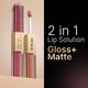 Swiss Beauty Select Do The Duet Lipstick, Matte Liquid Lipstick + Tinted Gloss Amber Nude 3 ml - Liquid Lipsticks