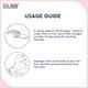 GUBB Mini Detangling Brush for Pain Free Detangling & Styling, Detangler Hair Brush 1's - Hair Brushes