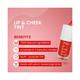 Earth Rhythm Lip and Cheek Tint Cherry With Pomegranate Flower Extracts and Jojoba Oil 5ml - Lip Stains & Tints