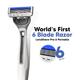 Letsshave Pro 6 Portable Kit (Razor + Shave Gel + After Shave Balm+Travel Pouch + Razor Travel Cap) 1's - Razors & Cartridges