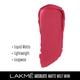 Lakme Beyond Matte Lip Liquid, Pink Footprint, 2.4 ml - Liquid Lipsticks