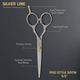 Vega Professional Pro Style Satin 5.5' Silver Line Hairdressing Scissor (VPMSC-10) 1's - Grooming Kits