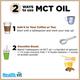 Healthvit MCT Oil From Coconut Oil Unsweetened Keto Diet Sports 100 ml - Weight Loss